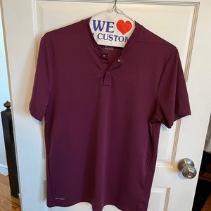Nike collarless Golf Shirt Mens size large